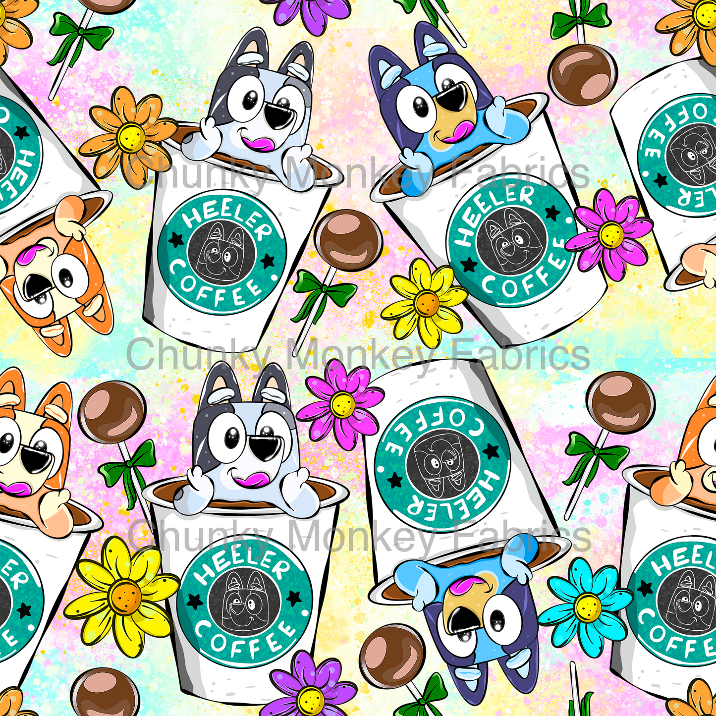 Sammy Designs- Bluey muffin Bingo coffee