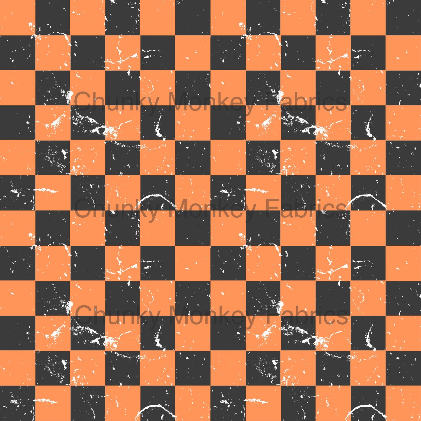 Made with Grace Designs - Orange and black checkers