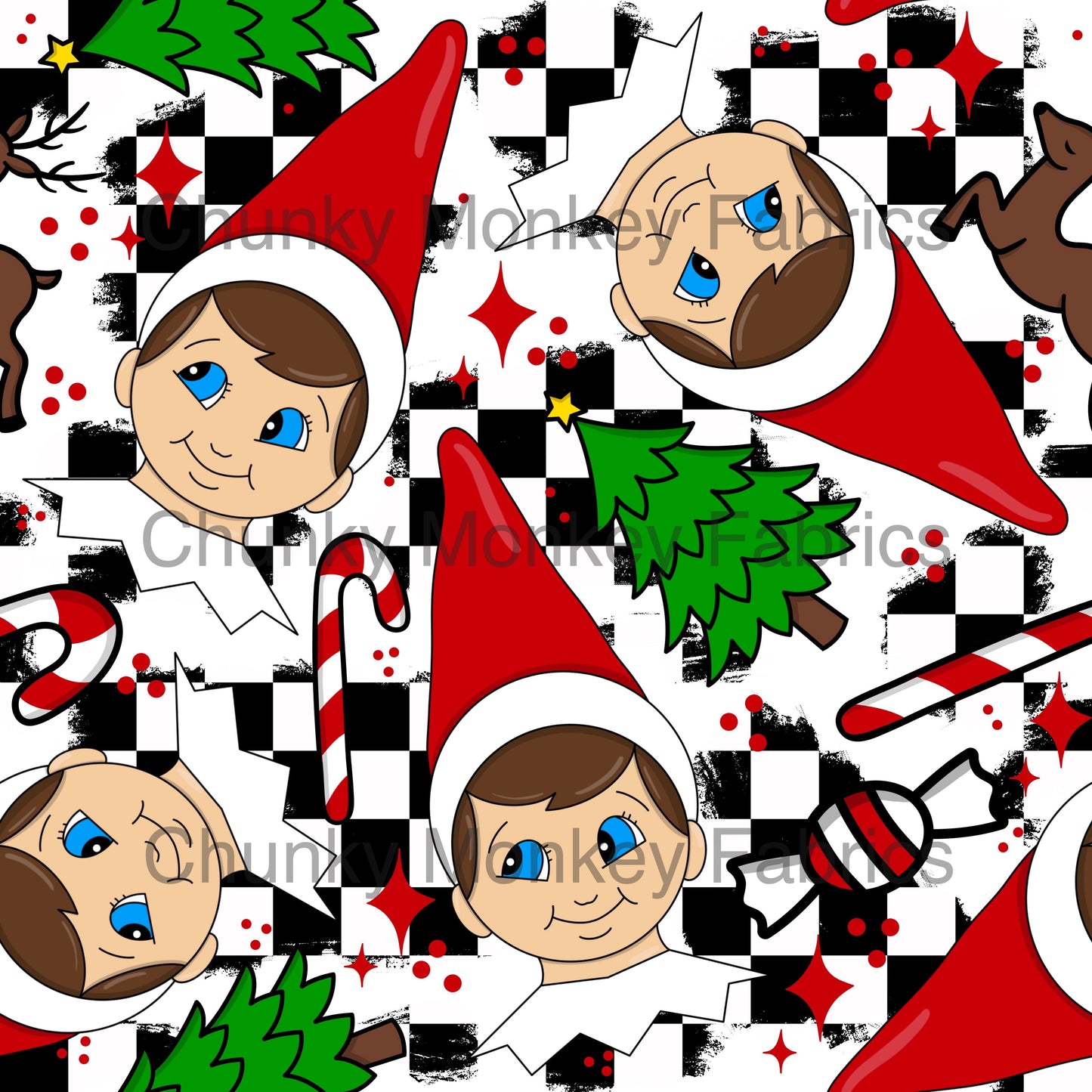 My Oh My Designs ElfCheckerboard1