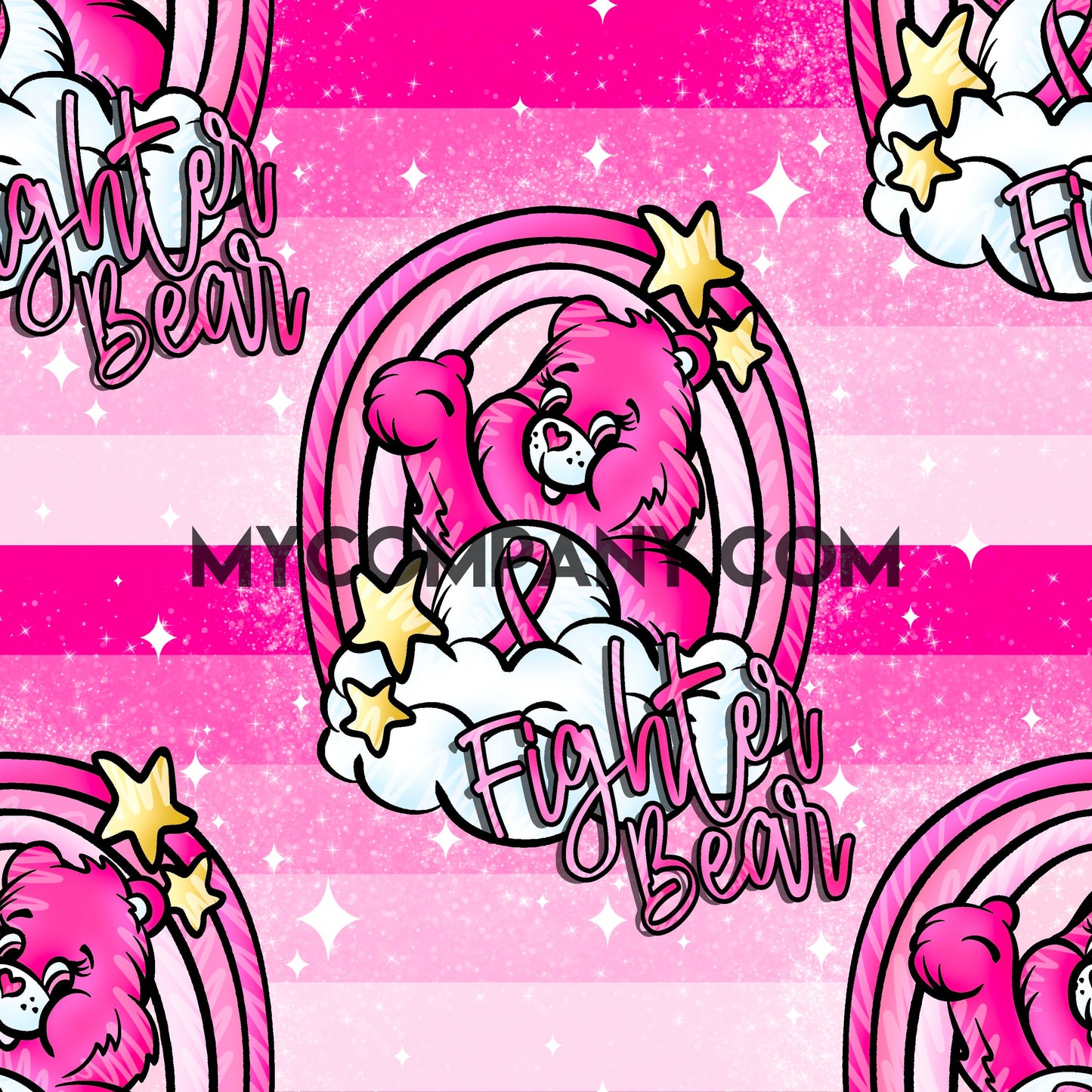 Grey Skies Custom Graphics Fighter Bear