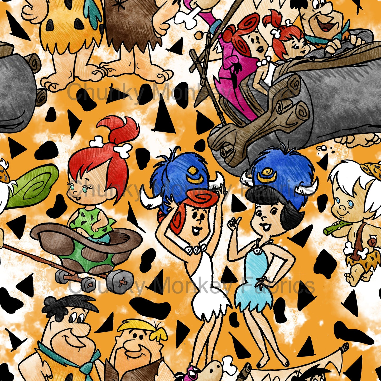 Grey Skies Custom Graphics Flintstones2