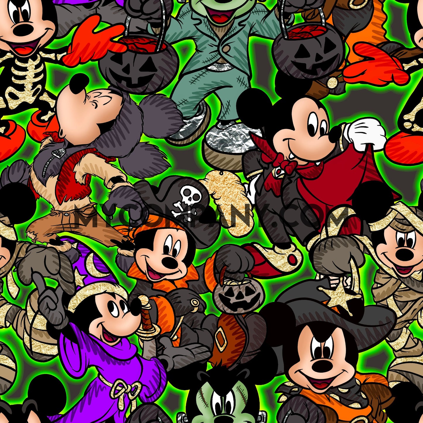 Grey Skies Custom Graphics Mickey Mashup