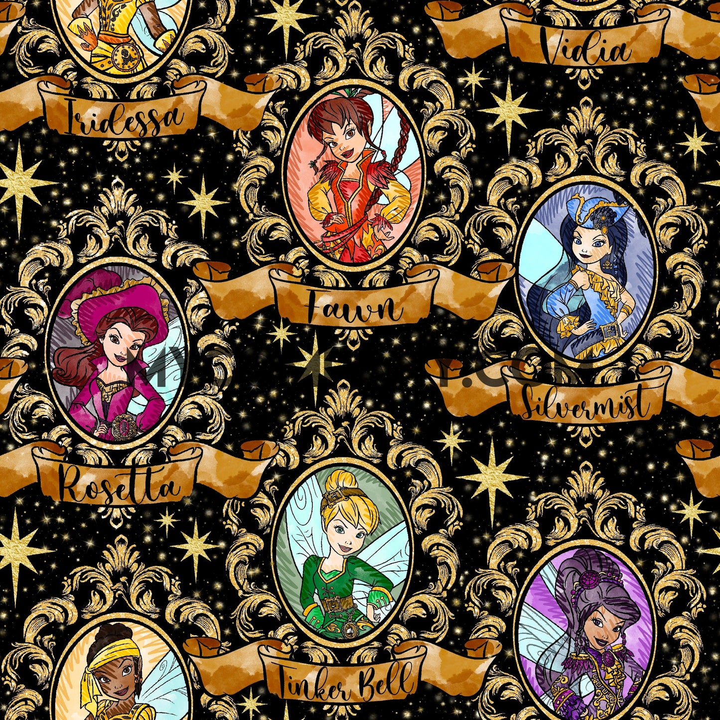 Grey Skies Custom Graphics Pirate Faeries Black