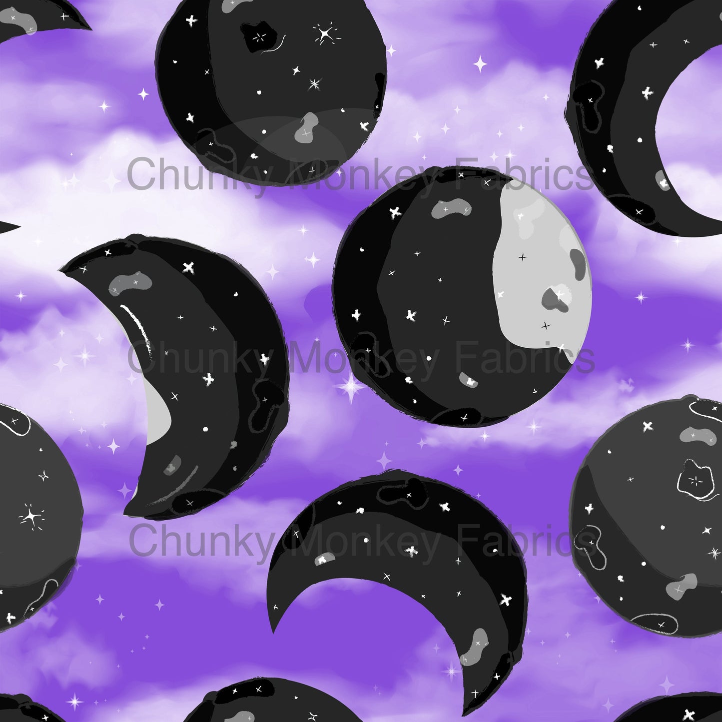Grey Skies Custom Graphics Purple Moon