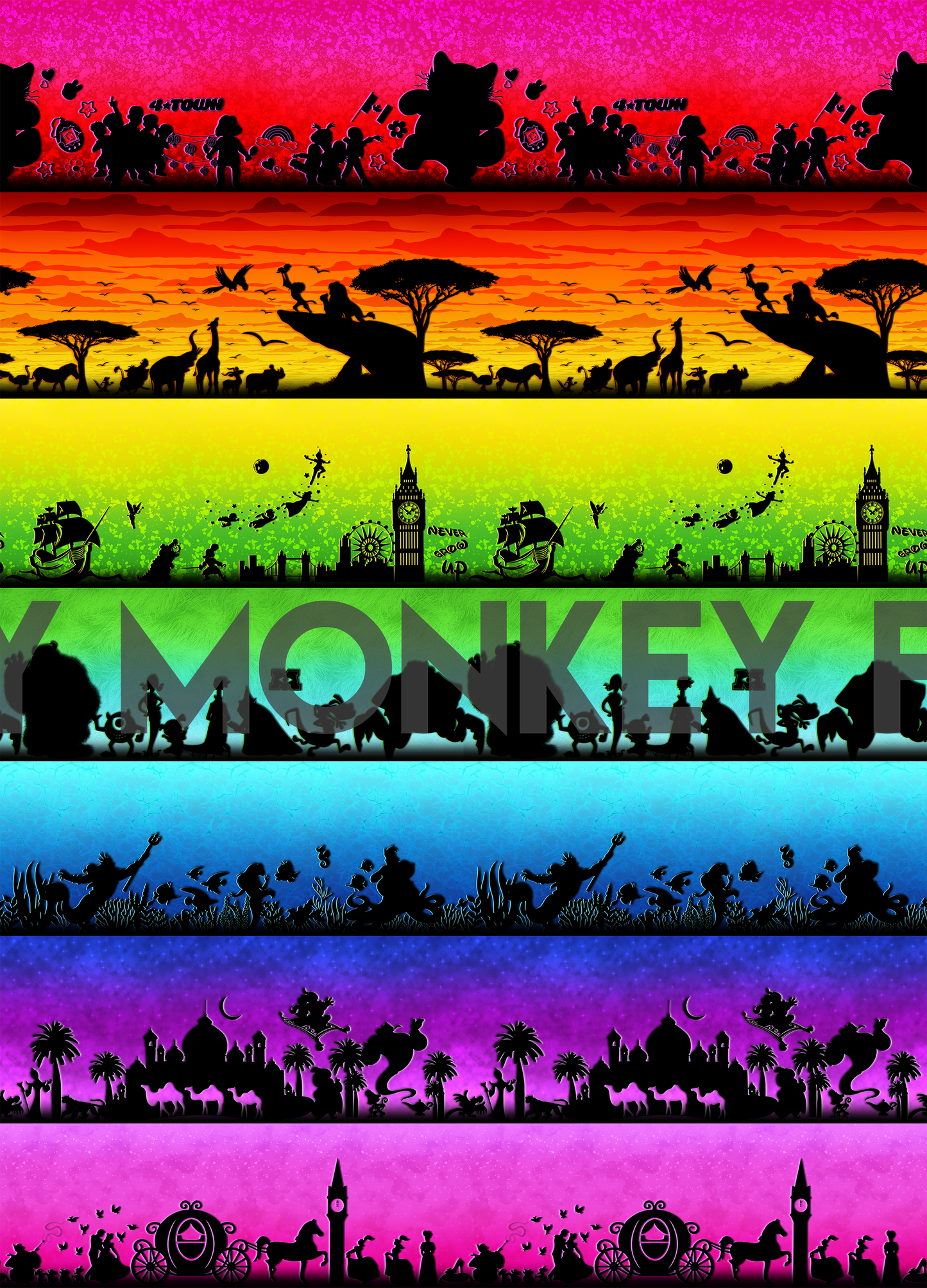 TTD Rainbow Silhouette