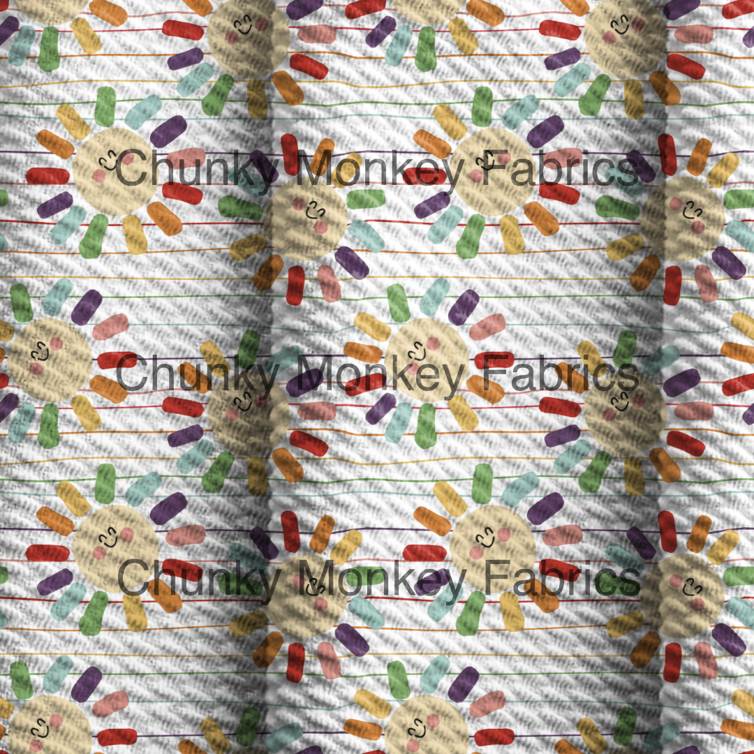 Brittany Frost Designs Rainbow Sun Stripes