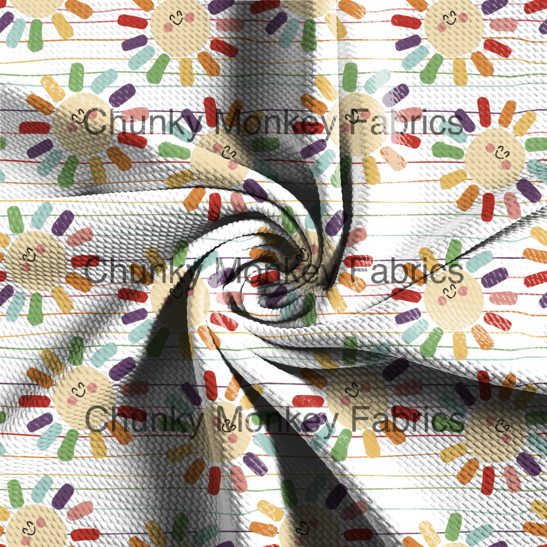 Brittany Frost Designs Rainbow Sun Stripes