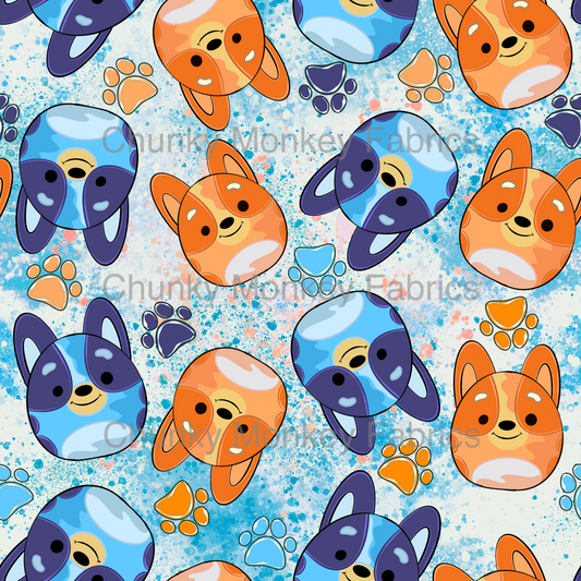 Sammy Designs- Blue Dog Plush Toy