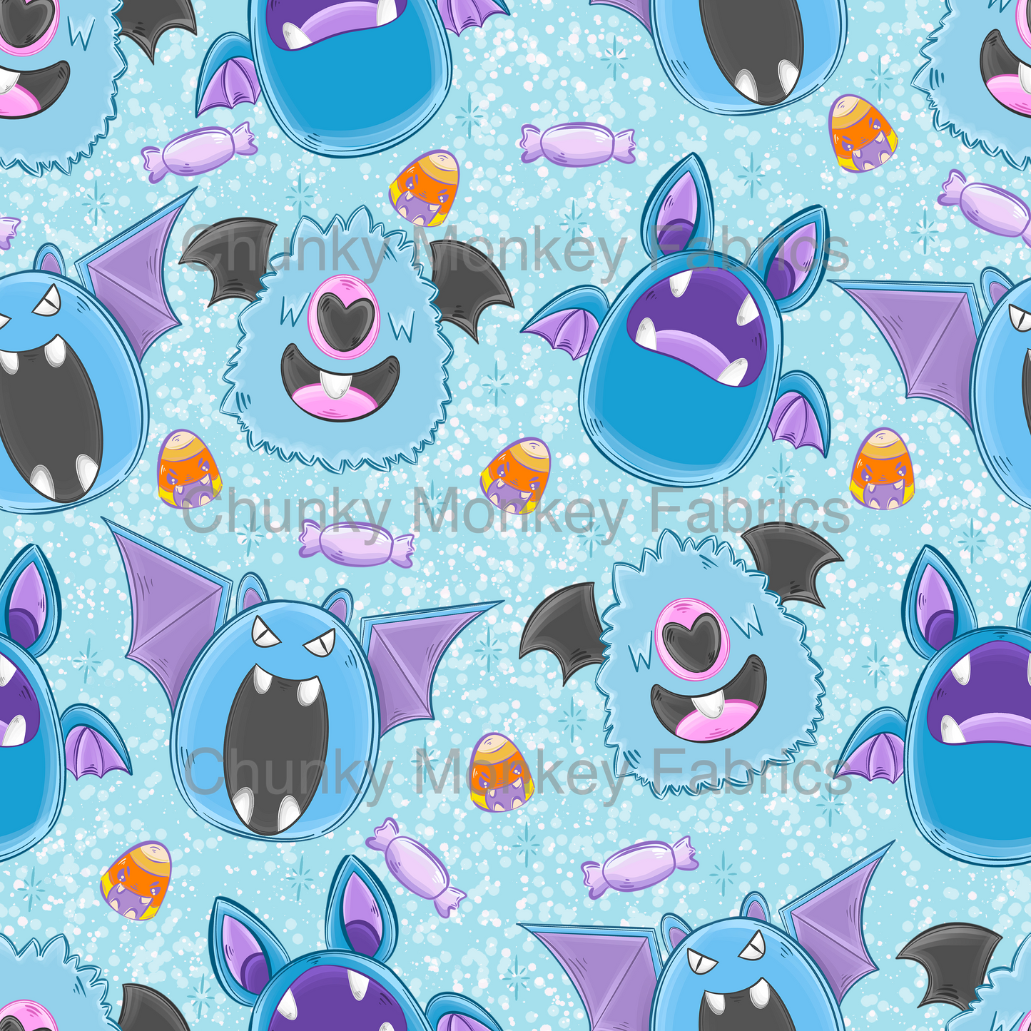 Sammy Designs- Blue Pokemon Bat Squishmallow