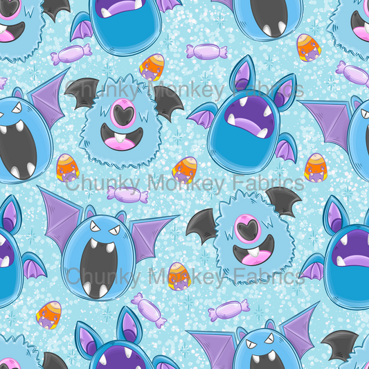 Sammy Designs- Blue Pokemon Bat Squishmallow