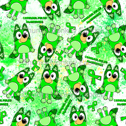 Sammy Designs- Blue Dog Cerebral Palsy Awareness