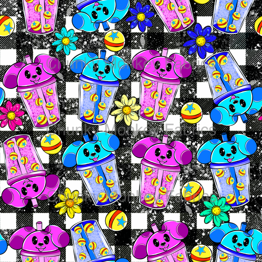 Sammy Designs- Blues clues boba black plaid