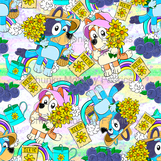 Sammy Designs- Bluey summer garden