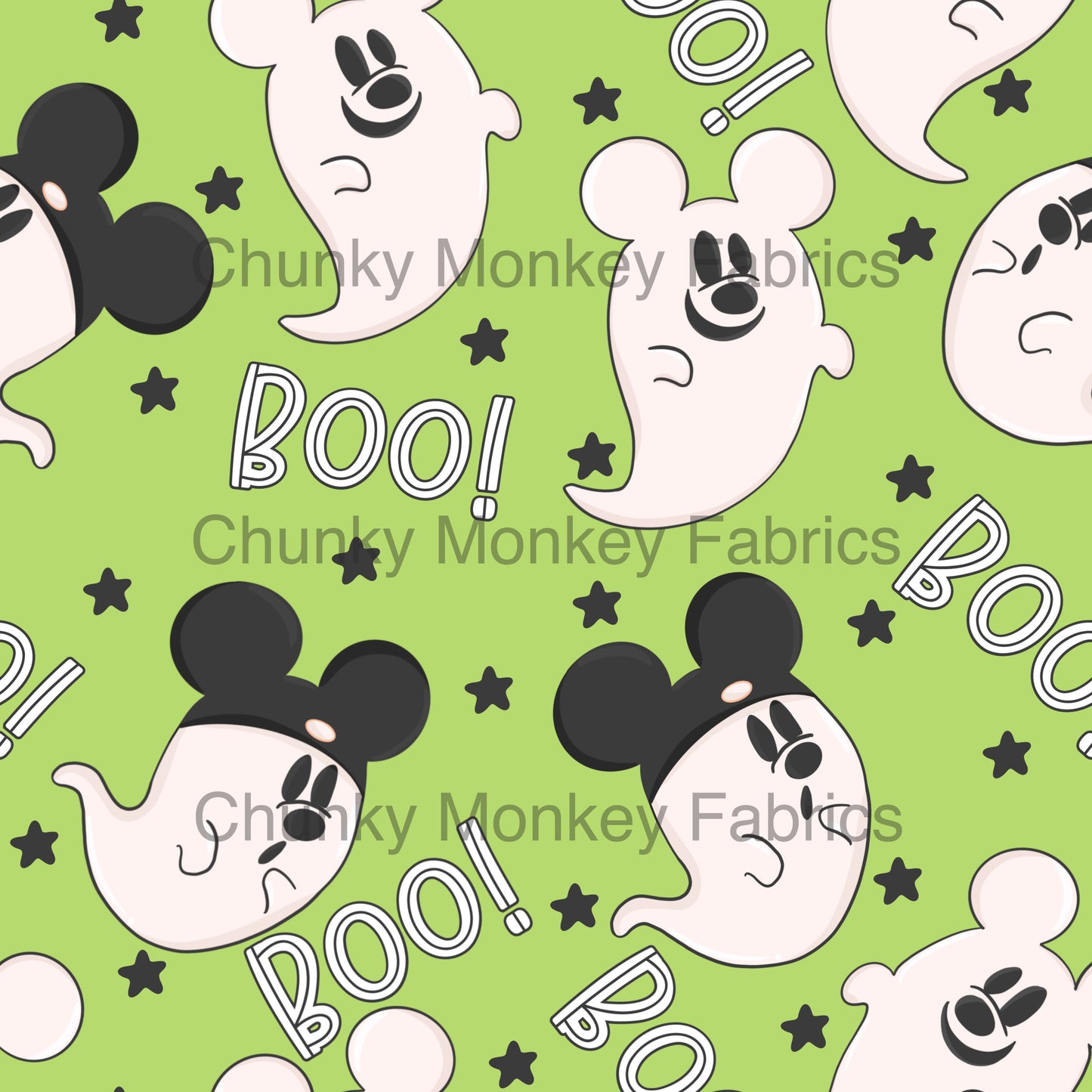 Made with Grace Designs - Mouse ghosts green