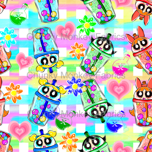 Sammy Designs- Power puff plaid