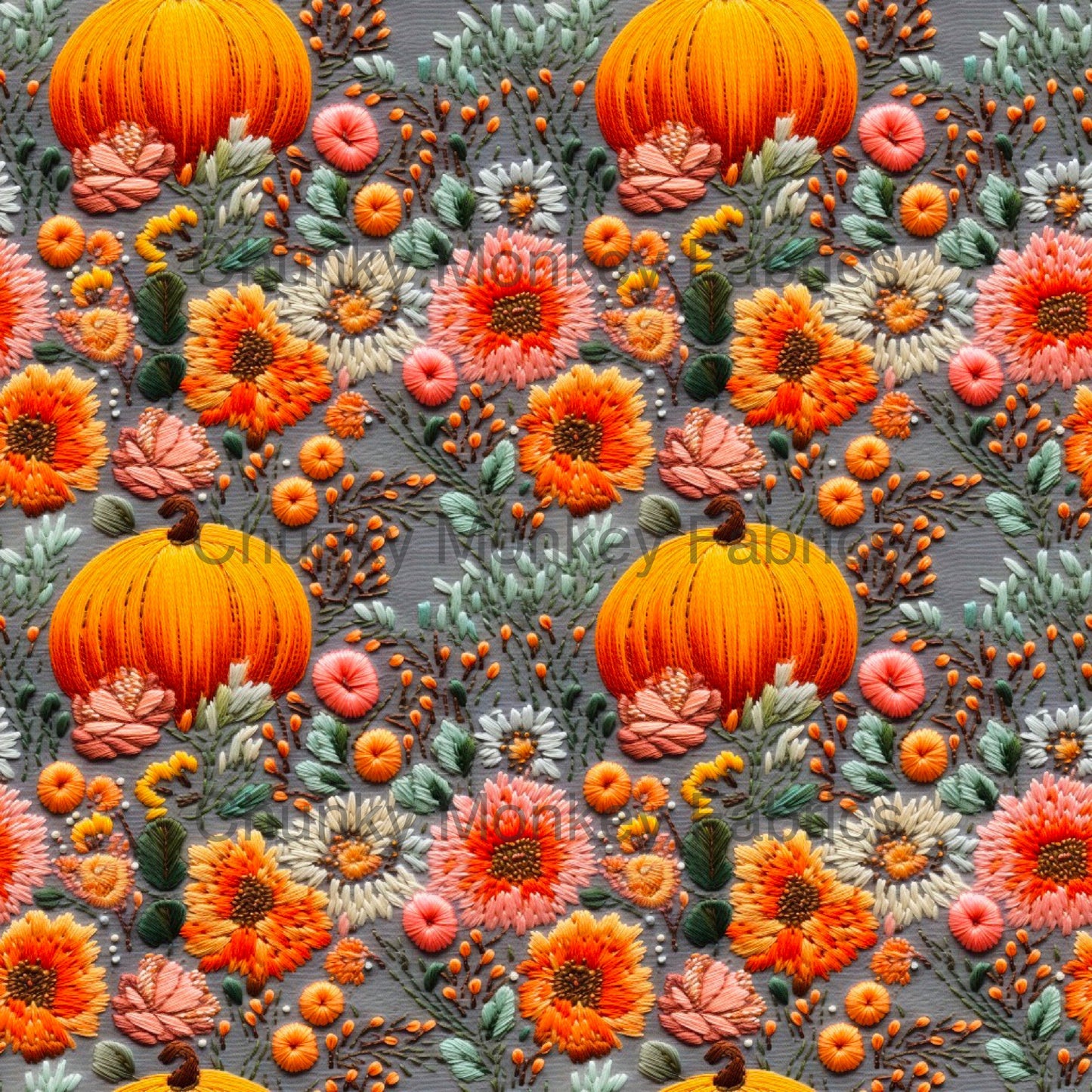 Boho Babes Graphic- Pumpkin Floral