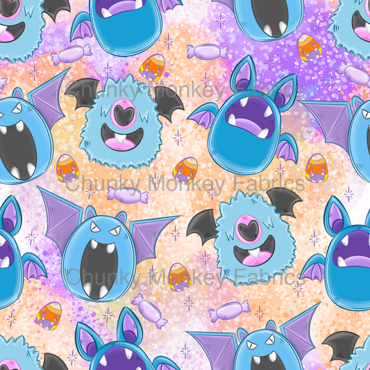 Sammy Designs- Purple Pokemon bat squishmallow