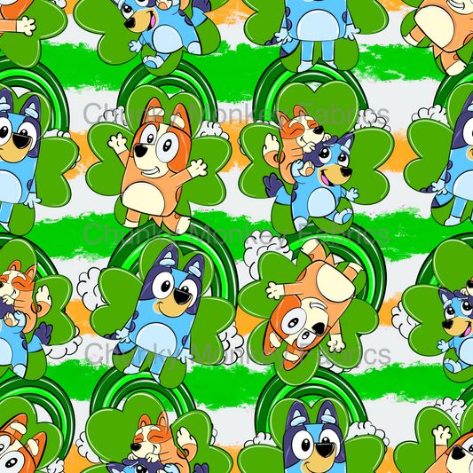 Sammy Designs- Saint Patrick's bluey stripes