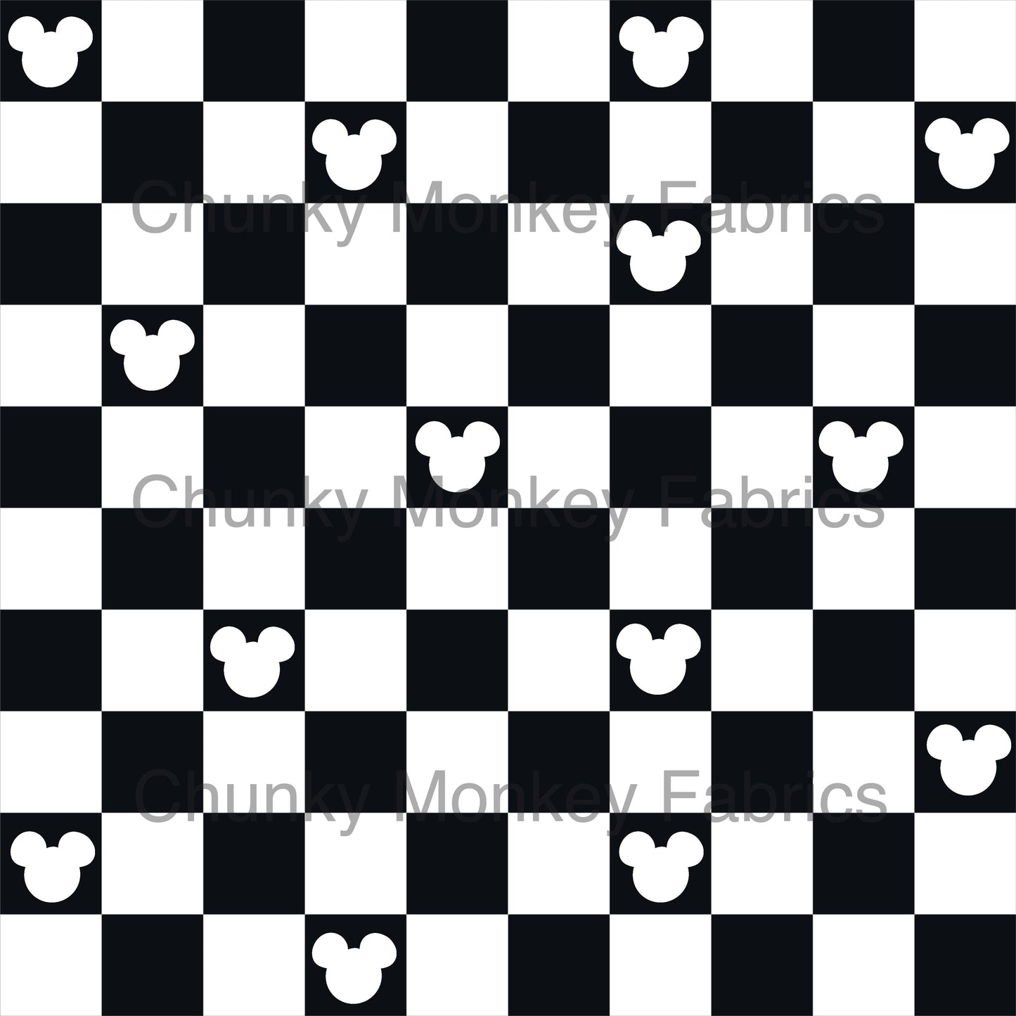 Layla Drew Design BW Checkered Mickey