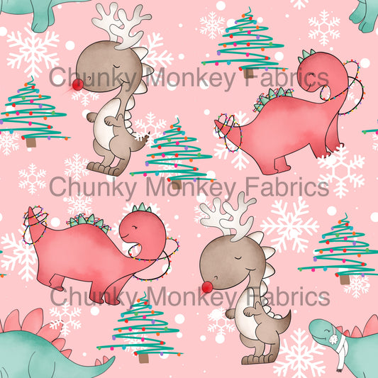 Made with Grace Designs - Christmas Dinos Girl