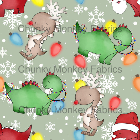 Made with Grace Designs - Christmas Dinos Boy