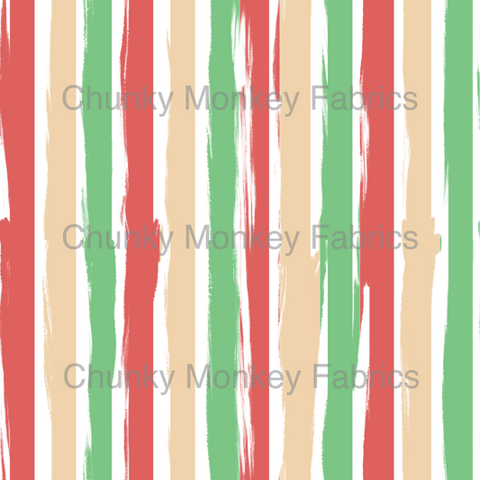 Made with Grace Designs - Christmas Stripes Distressed