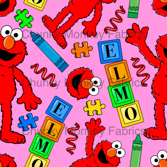 My Oh My Designs ElmoBlocksPink1