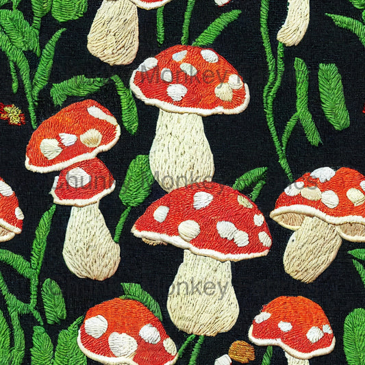 Occult Goddess Embroidery - Mushroom