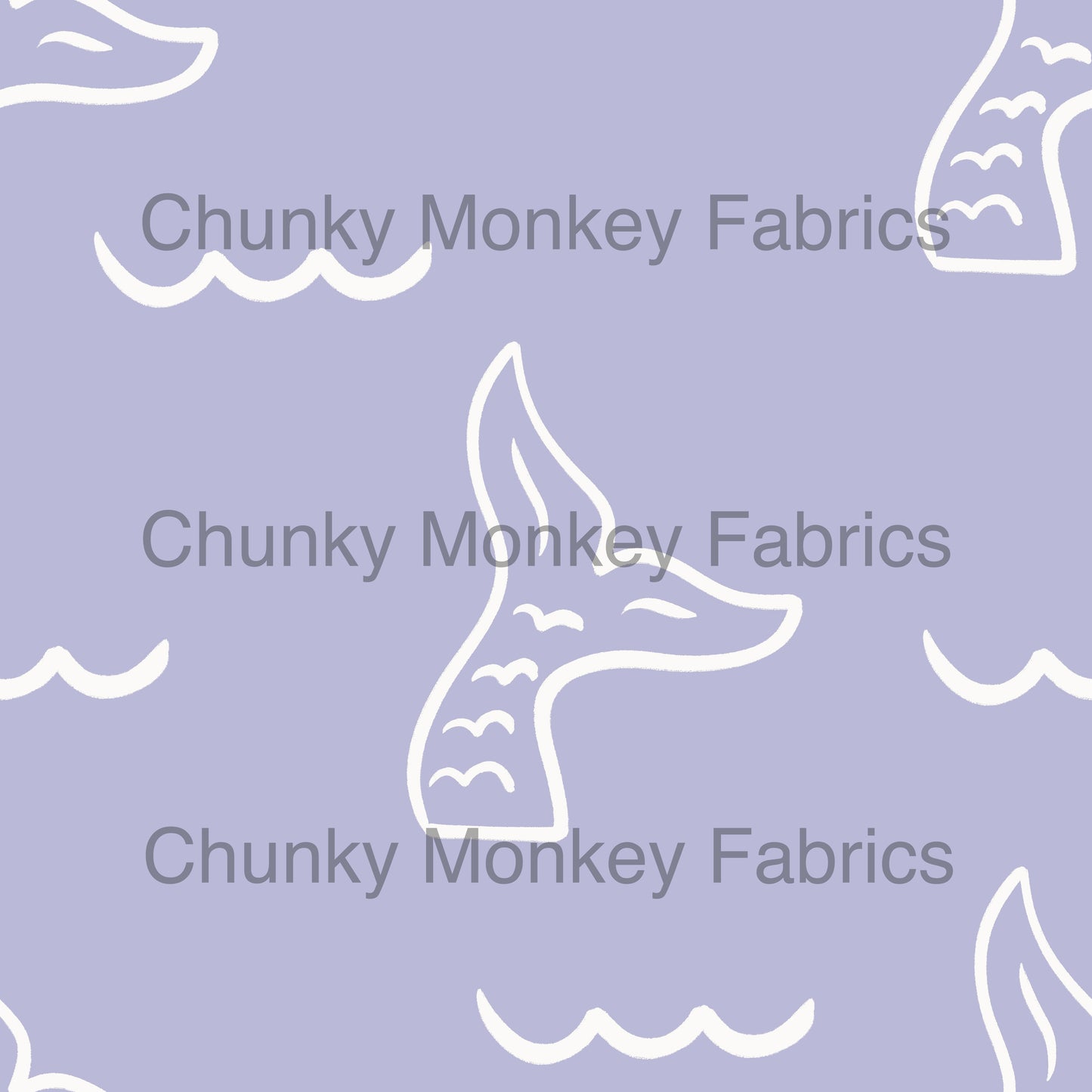 Flower & Vine - Mermaid Tails on Purple