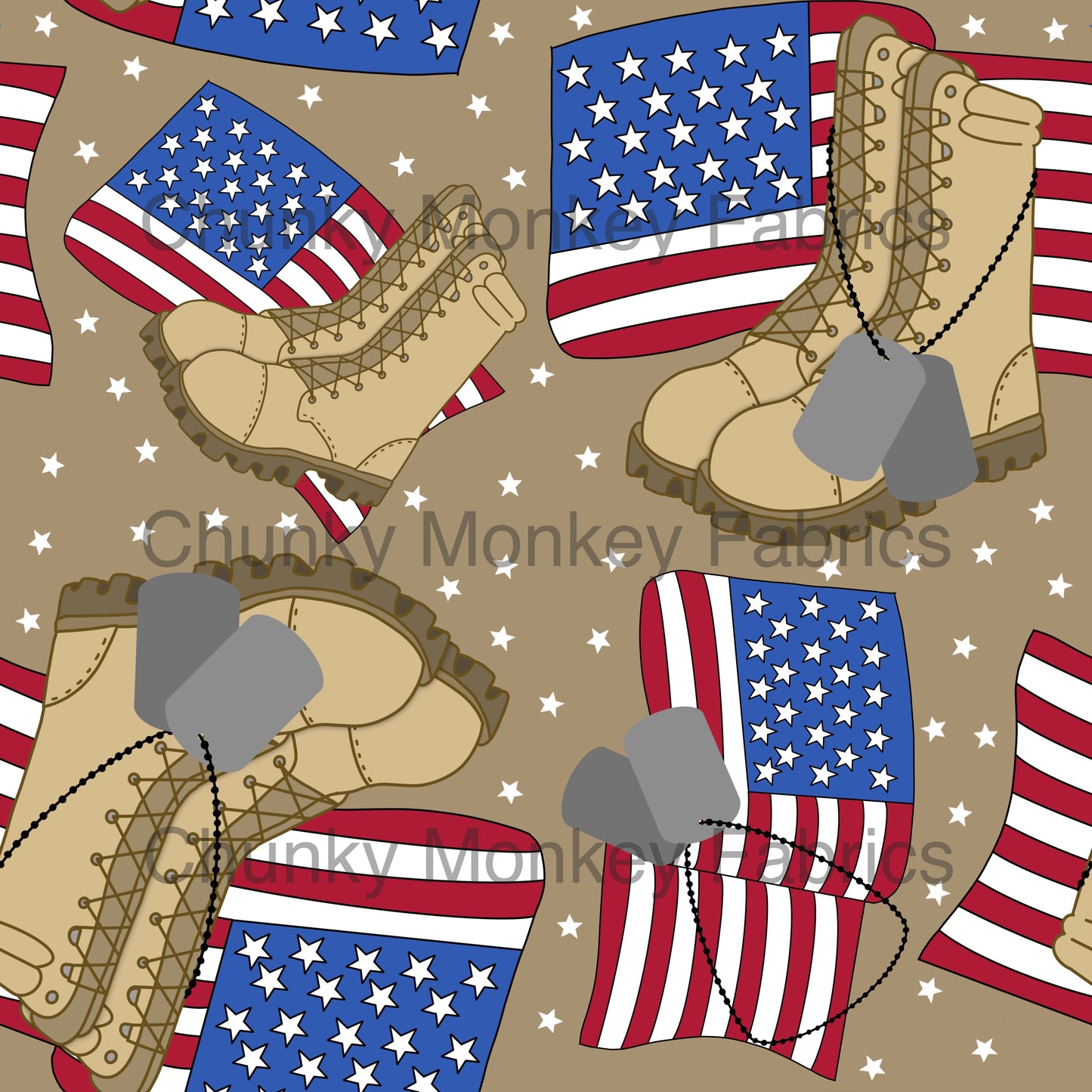 My Oh My Designs MilitaryWhiteStars1