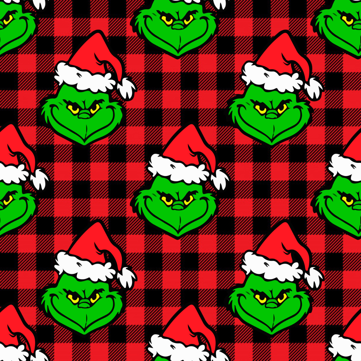 Layla Drew Design Plaid Grinch – Chunky Monkey Fabrics