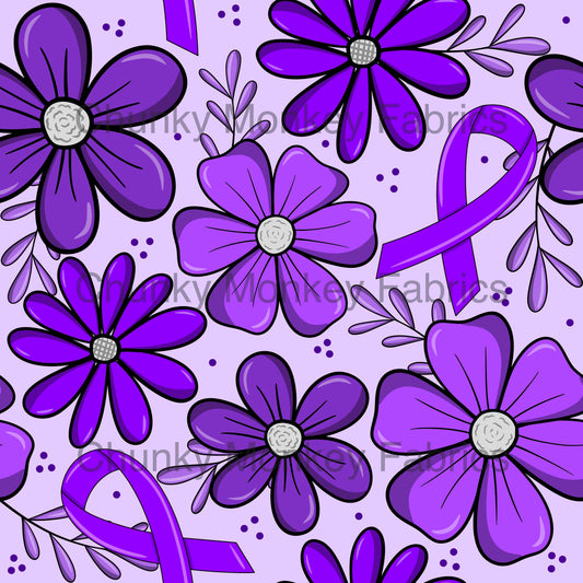 My Oh My Designs PurpleRibbonFloral1