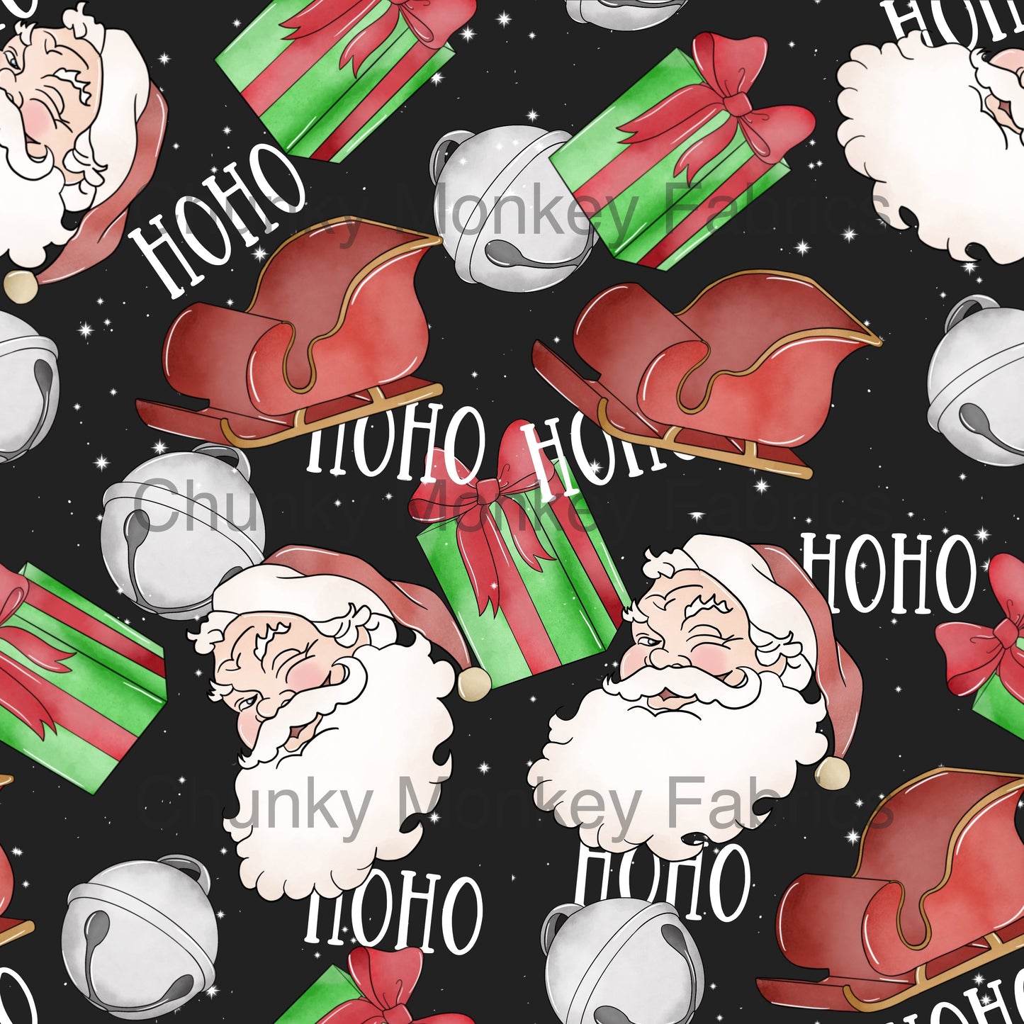 Made with Grace Designs - Santa's Starry Night Black